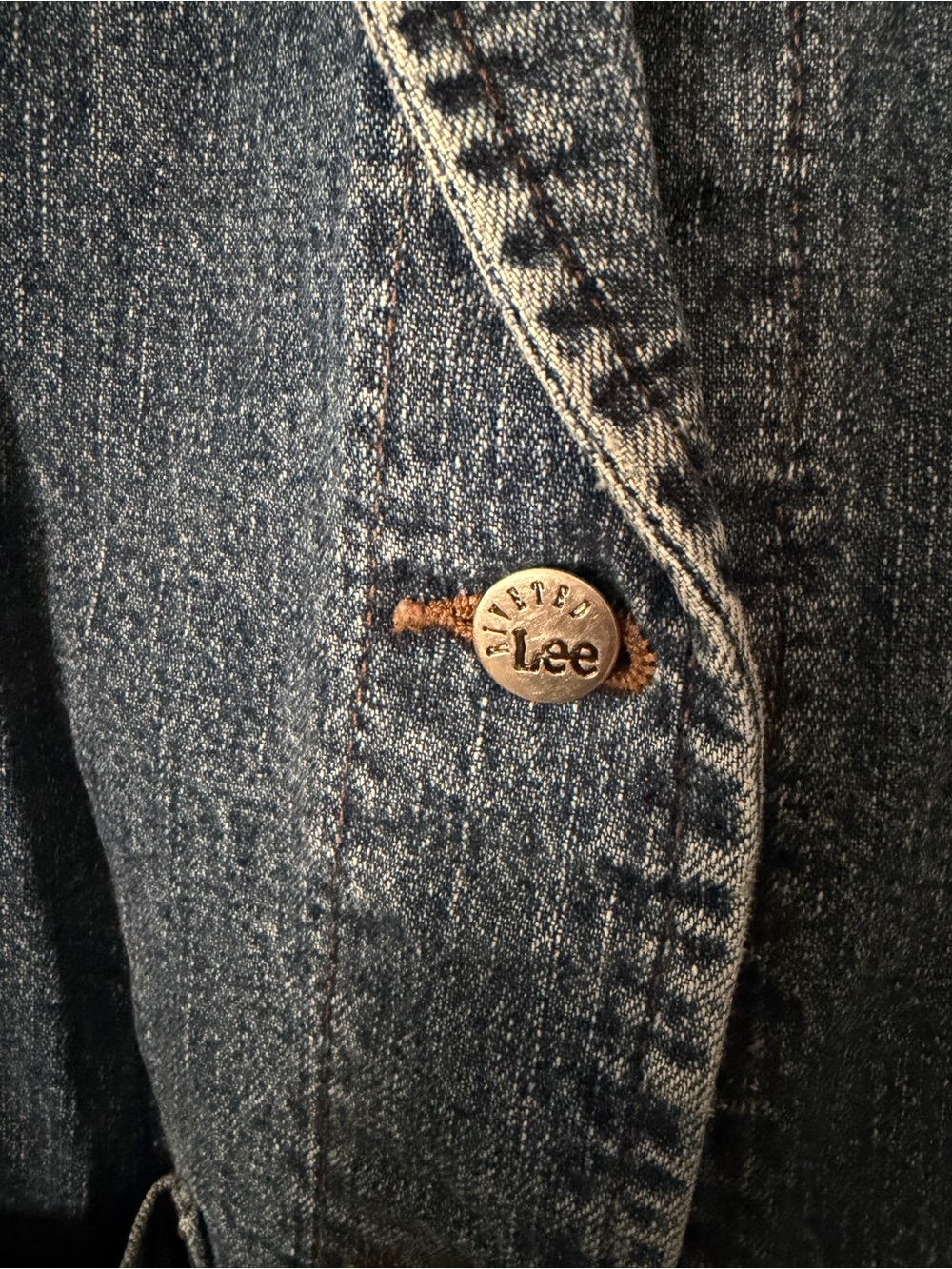 Vintage Lee Denim Chore Jacket Size S - Picture 3 of 4